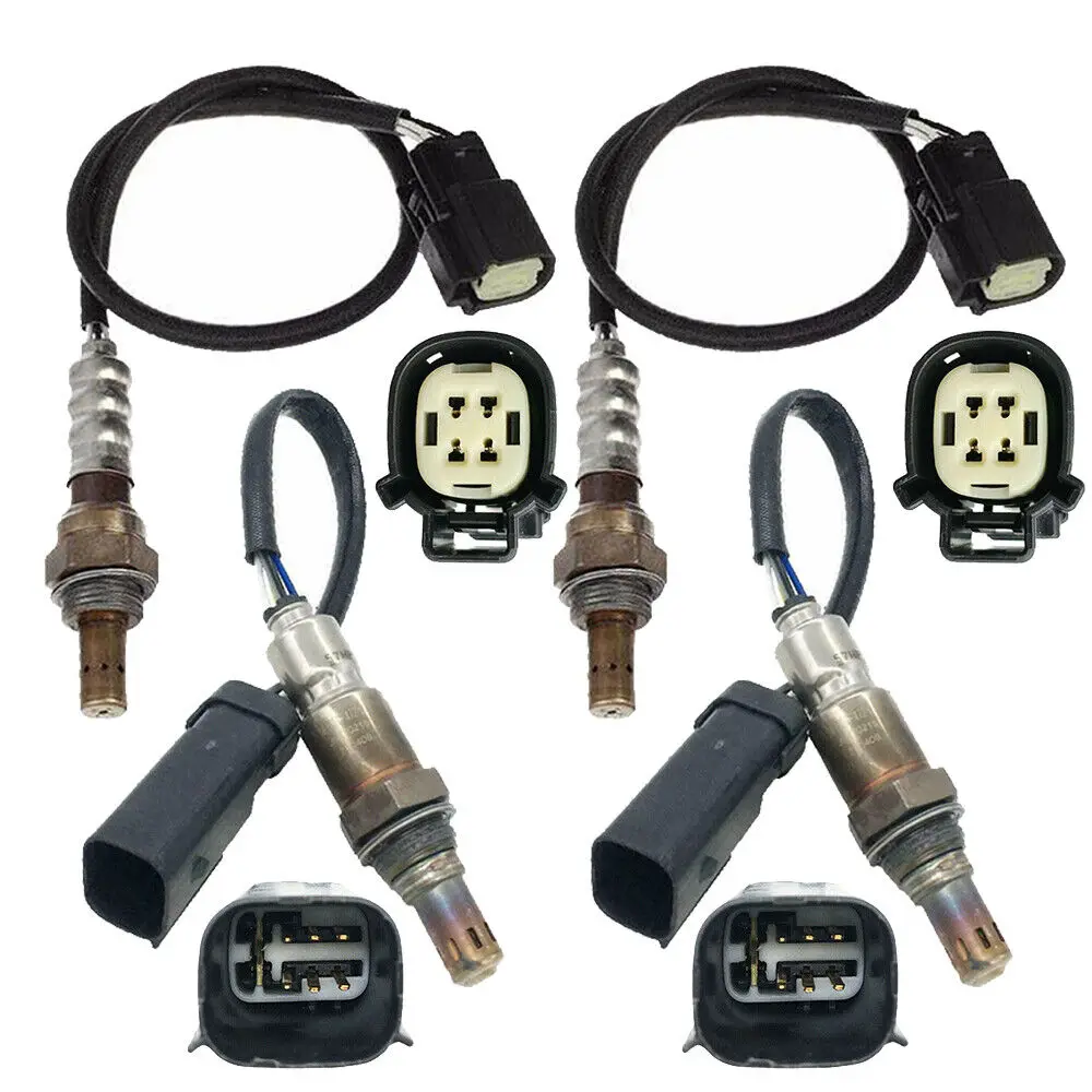 4pcs Front+Rear Oxygen Sensor For 2013-205 Ford Explorer 3.5L Only fit non Turbo