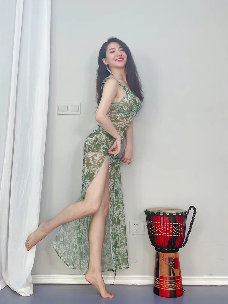 

Женская индийская одежда, костюм для танца живота, женская длинная юбка, платье для живота, одежда для восточных танцев, платья для выпускного вечера Samba Rave 2023