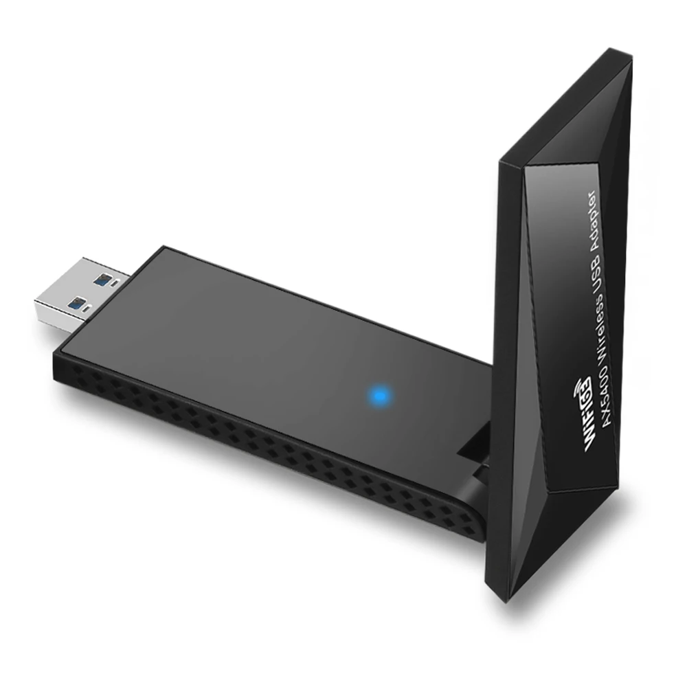 Picture 6: XikeStor USB WiFi 6E Adapter for Gaming, Tri-Band 6GHz Wireless Dongle, High Gain Antenna Low Latency, Plug & Play for Windows