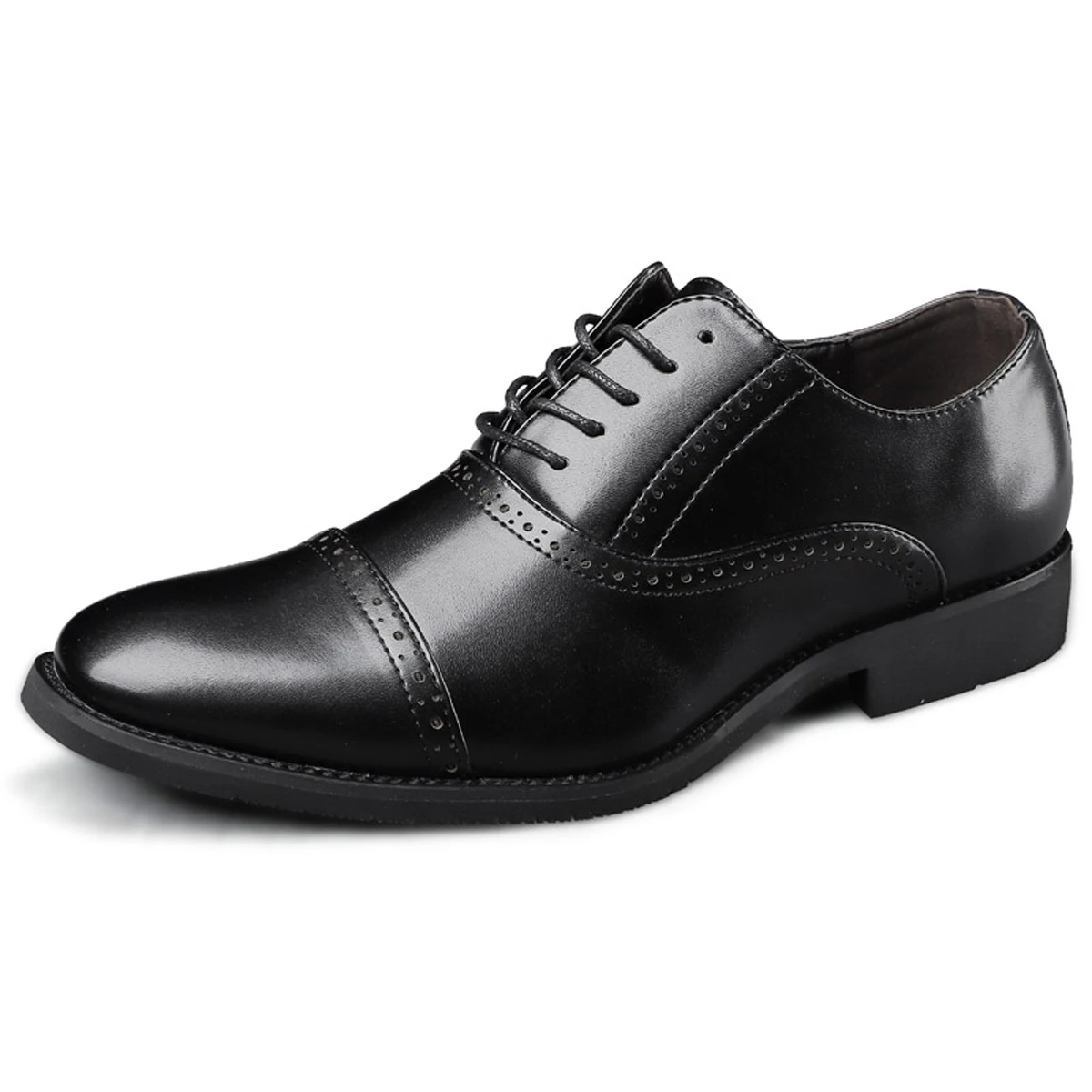 

Men's Shoes Brogue Shoes Uniform Oxford Shoes Leather Lace Up Plus Size Big Size Pointed-toe Casual Leisure Form Spring