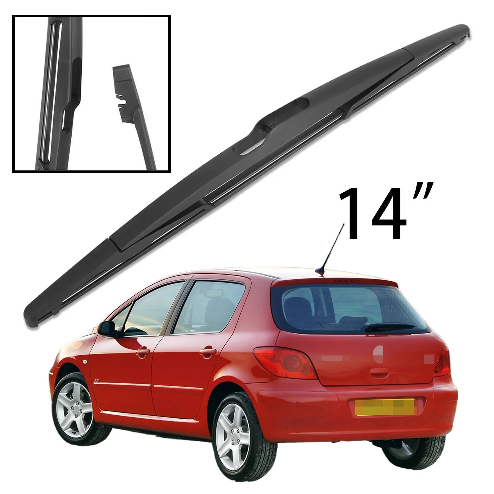 

14" Rear Windshield Windscreen Washer Wiper Blade For Peugeot 307 2001-2008 Car Accessories Accsesories