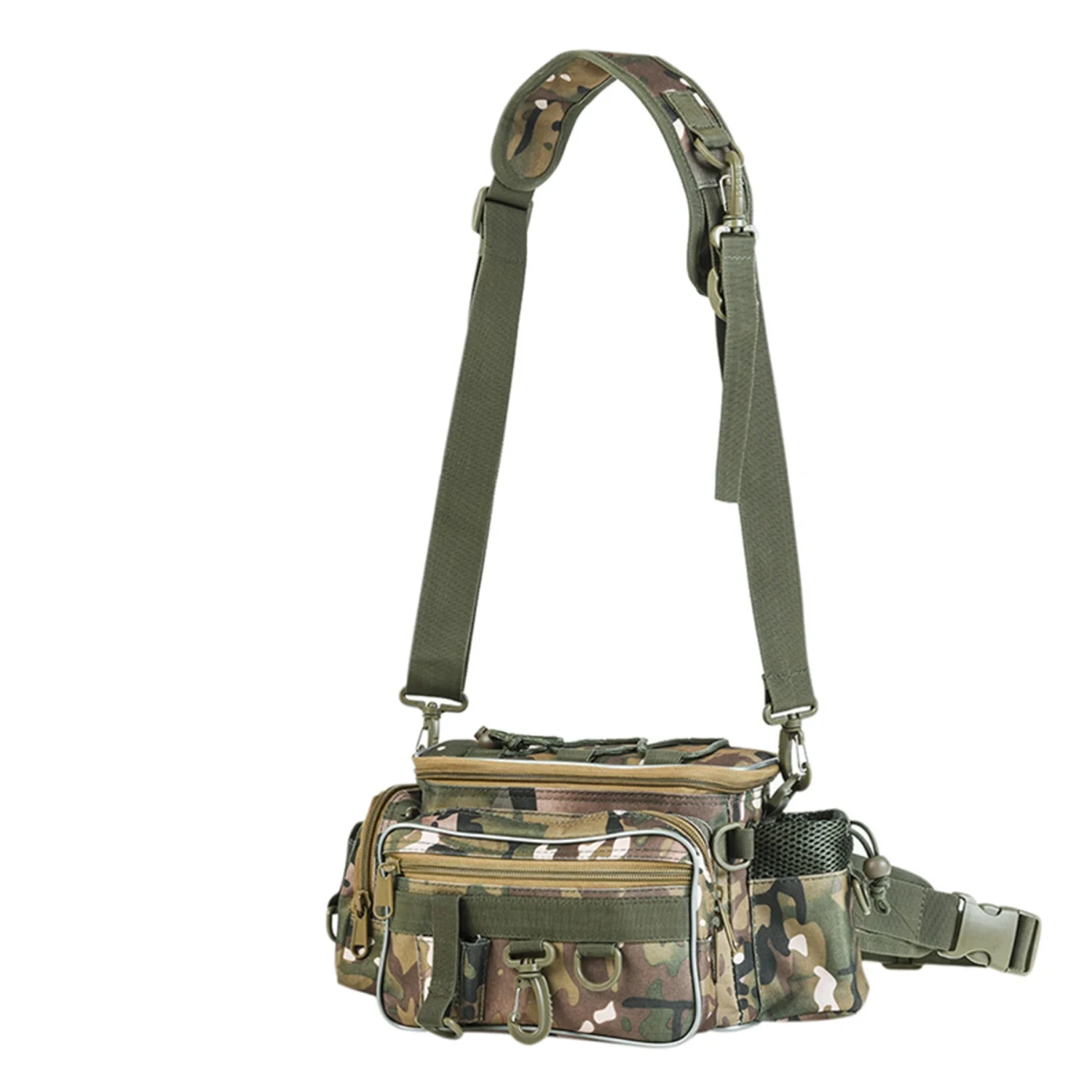 

Fishing Tackle , Large Waterproof Fishing Tackle with Padded Shoulder Strap, Tear Resistant Soft Sided Fishing Tackle