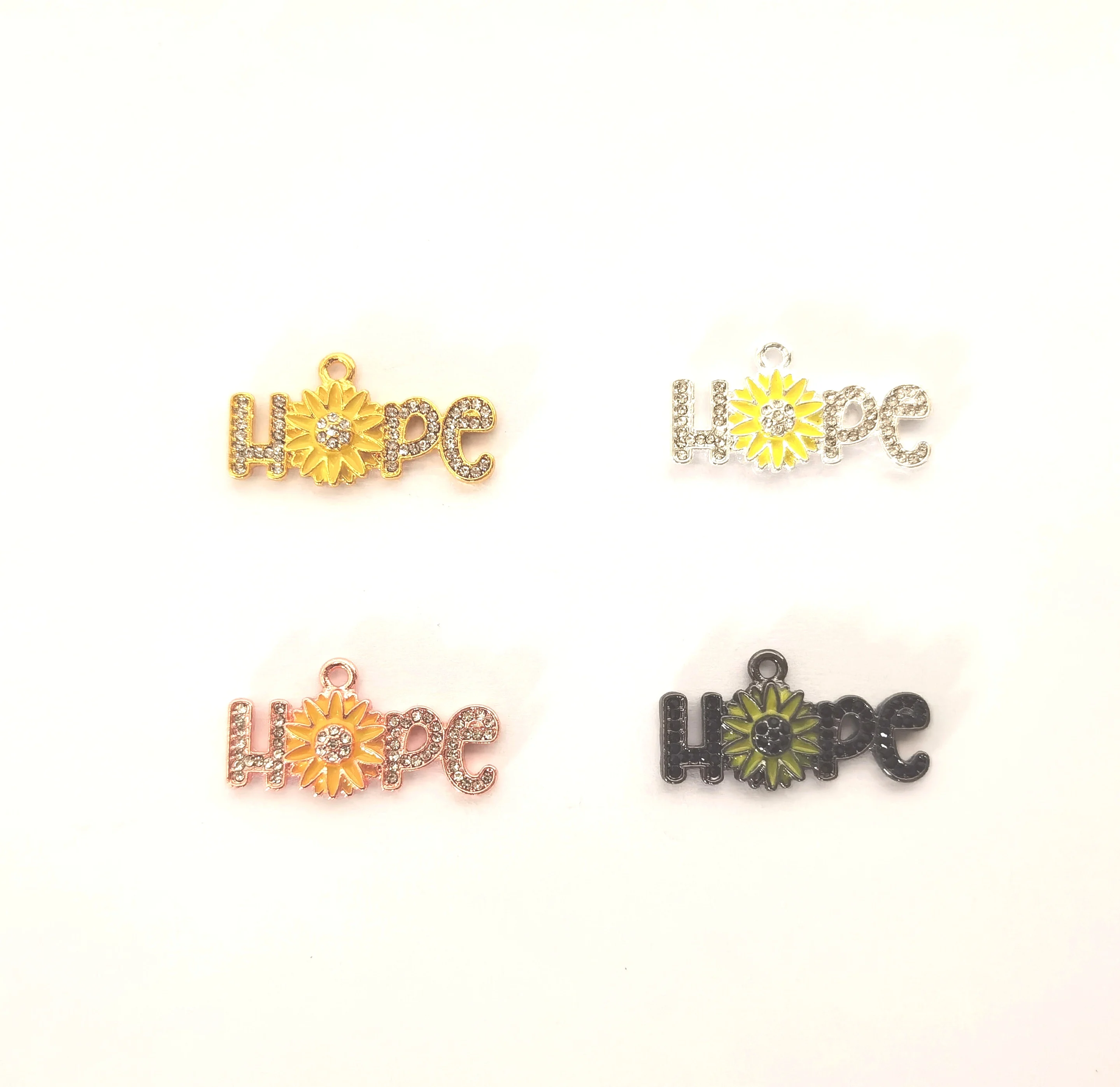 

10pcs Aolly Letter HOPE Charms for DIY Bracelet Bangle Making LTC0804-LTC0807