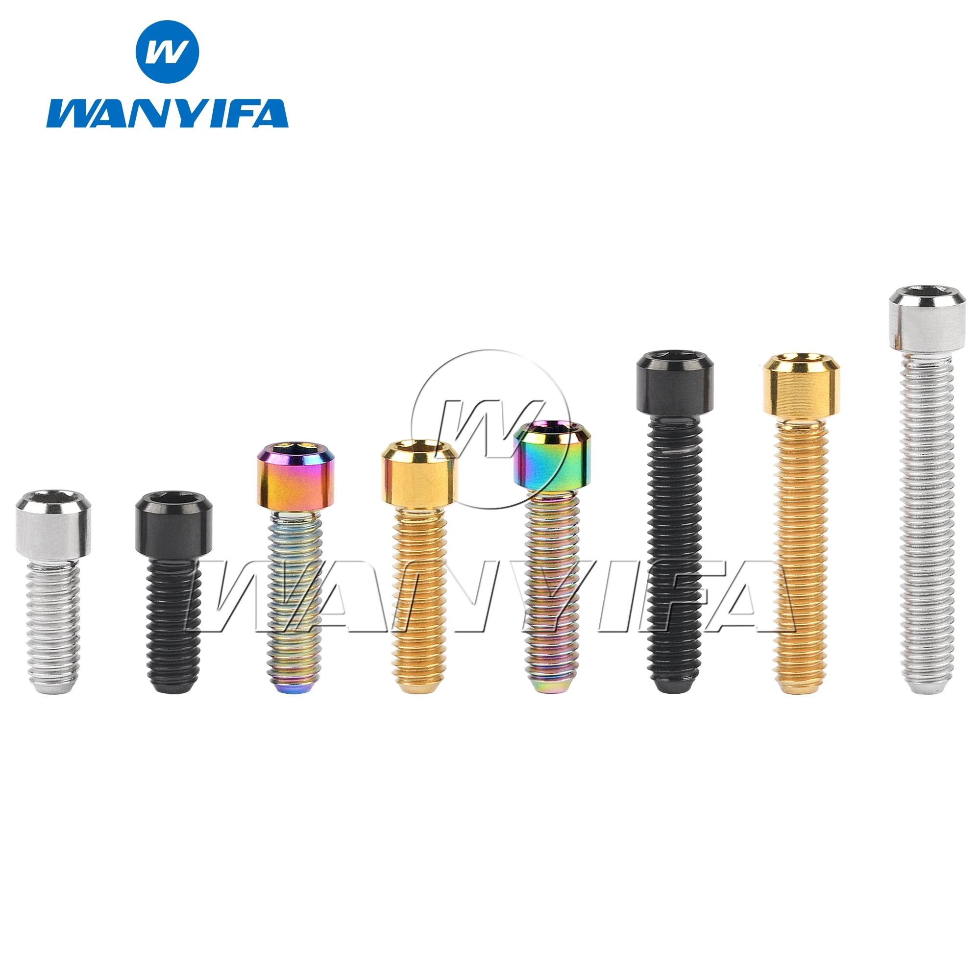 Wanyifa Titanium Bolt M4 X 10 13.5 15 20 25mm Allen Key Small Head Screw for Bicycle Rear/front Derailleur H/L Adjustment