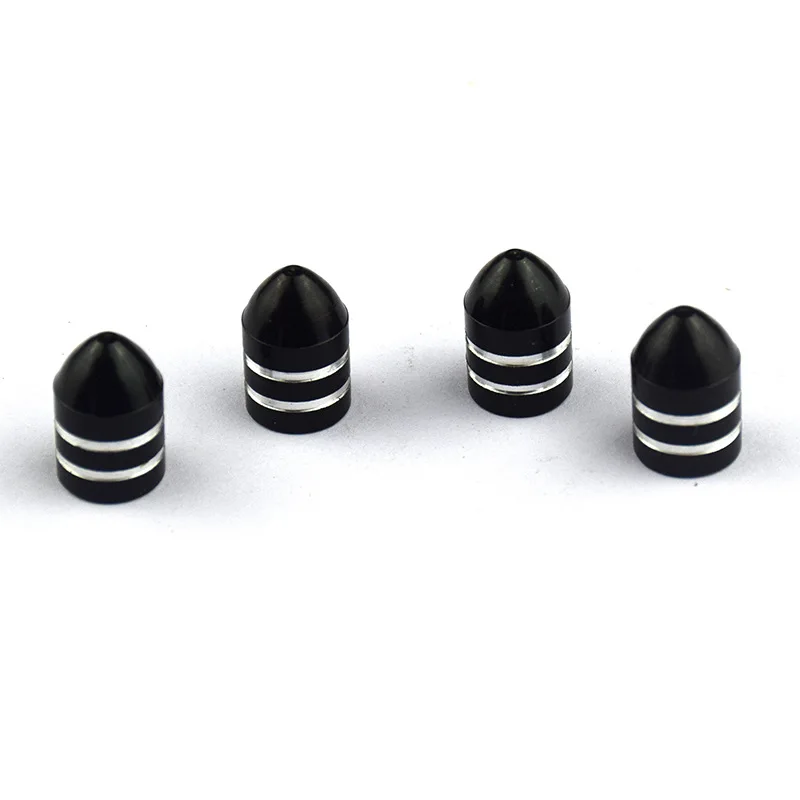 4 pcs Colorful bullet  car wheel tire aluminum alloy valve cap Car Tire Valve Caps Wheel Tires Tire Stem Air Cap Airtight Covers