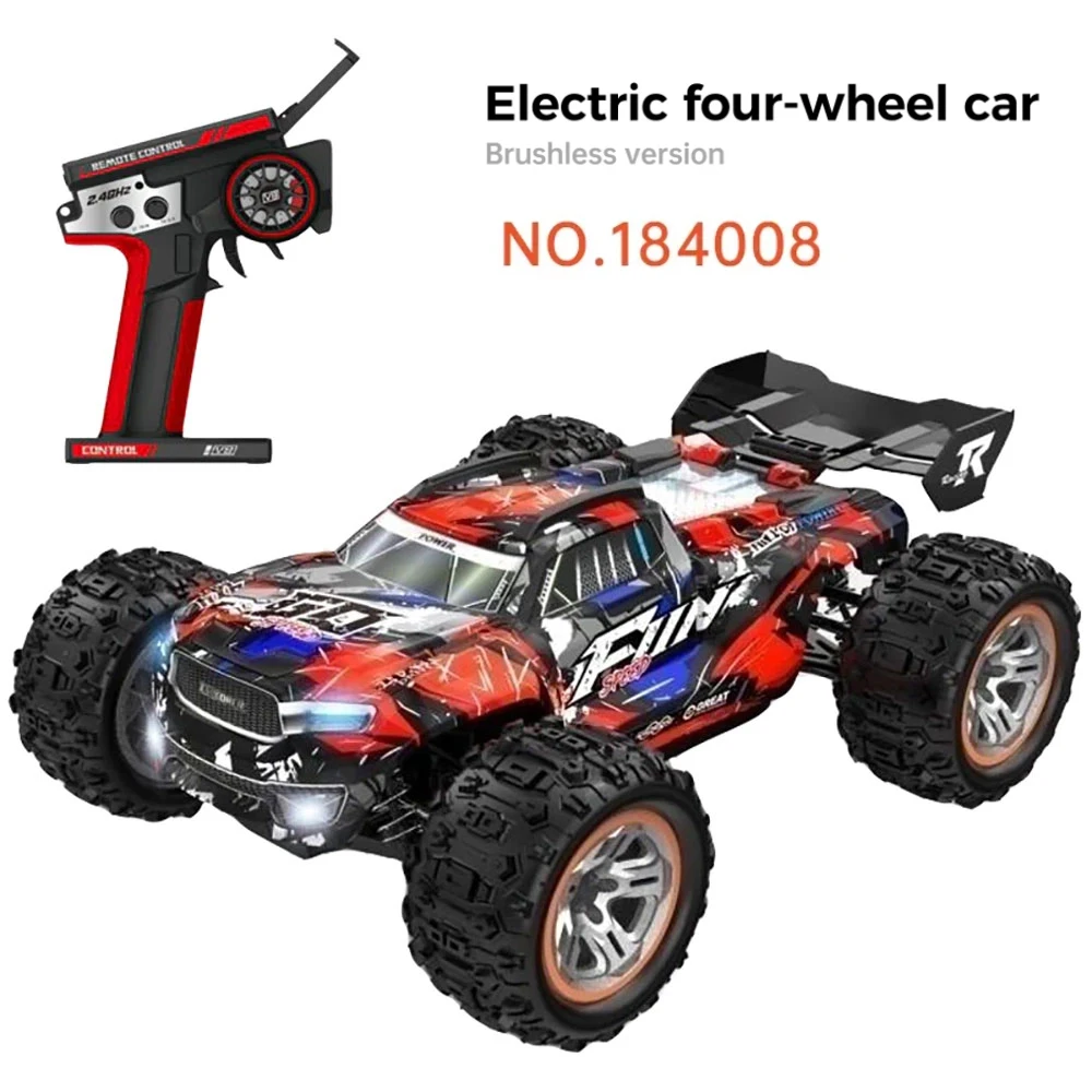 Wltoys 184008 RTR 1/18 2.4G 4WD Brushless RC Car Off-Road High Speed LED Light Truck Full Proportional Vehicles Models Toys