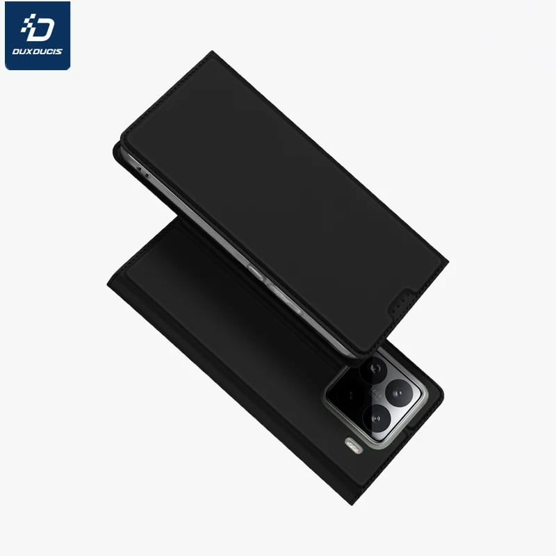 

DUX DUCIS роскошный флип-ультратонкий кожаный кошелек Cace для Xiaomi 15 Pro 6,73 "магнитный кожаный слот для карт противоударный чехол для телефона