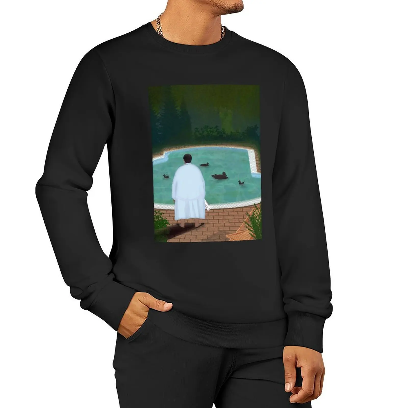 Him, with those ducks... Sweatshirt men's coat men's sweatshirts