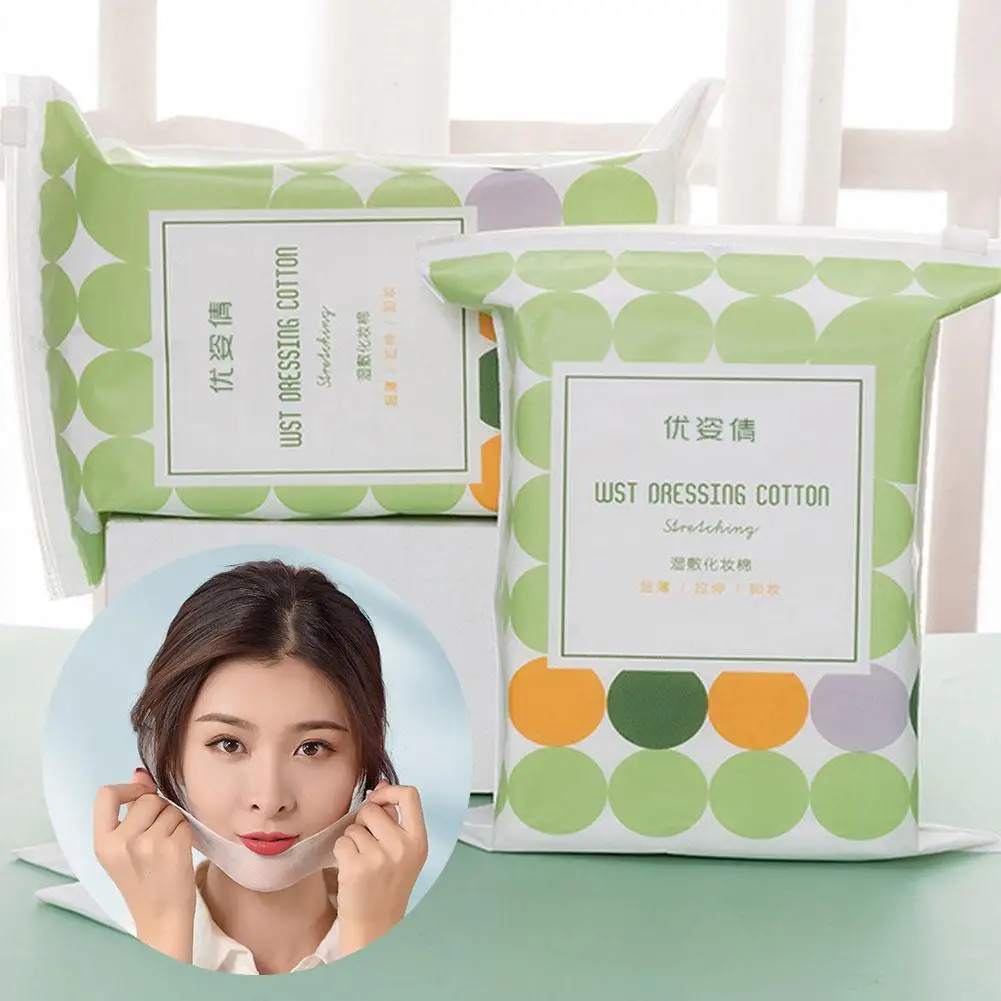 NEW 40/200Pcs Multi Functional Cotton Pads Stretchable Disposable Cosmetic Cotton Mask Wet Compress Soft Wipe Cleaning Skin Care