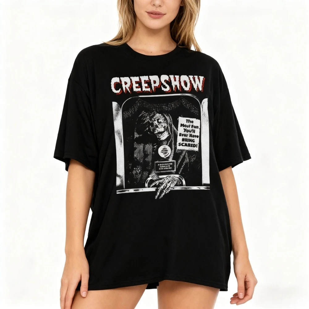 Creepshow 1982 فيلم تي شيرت 80s قميص رعب ستيفن كينغ جورج أ. روميرو فقدت بنين فجر الموتى عودة الموتى المعيشة