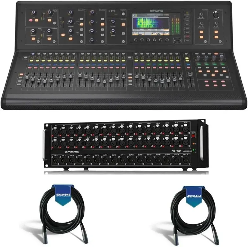 

NEW IN STOCK SALES ON New Midas__M32R Live Digital Mixer + DL32 Stage Box + 150' Cat5 Network Cable Spool