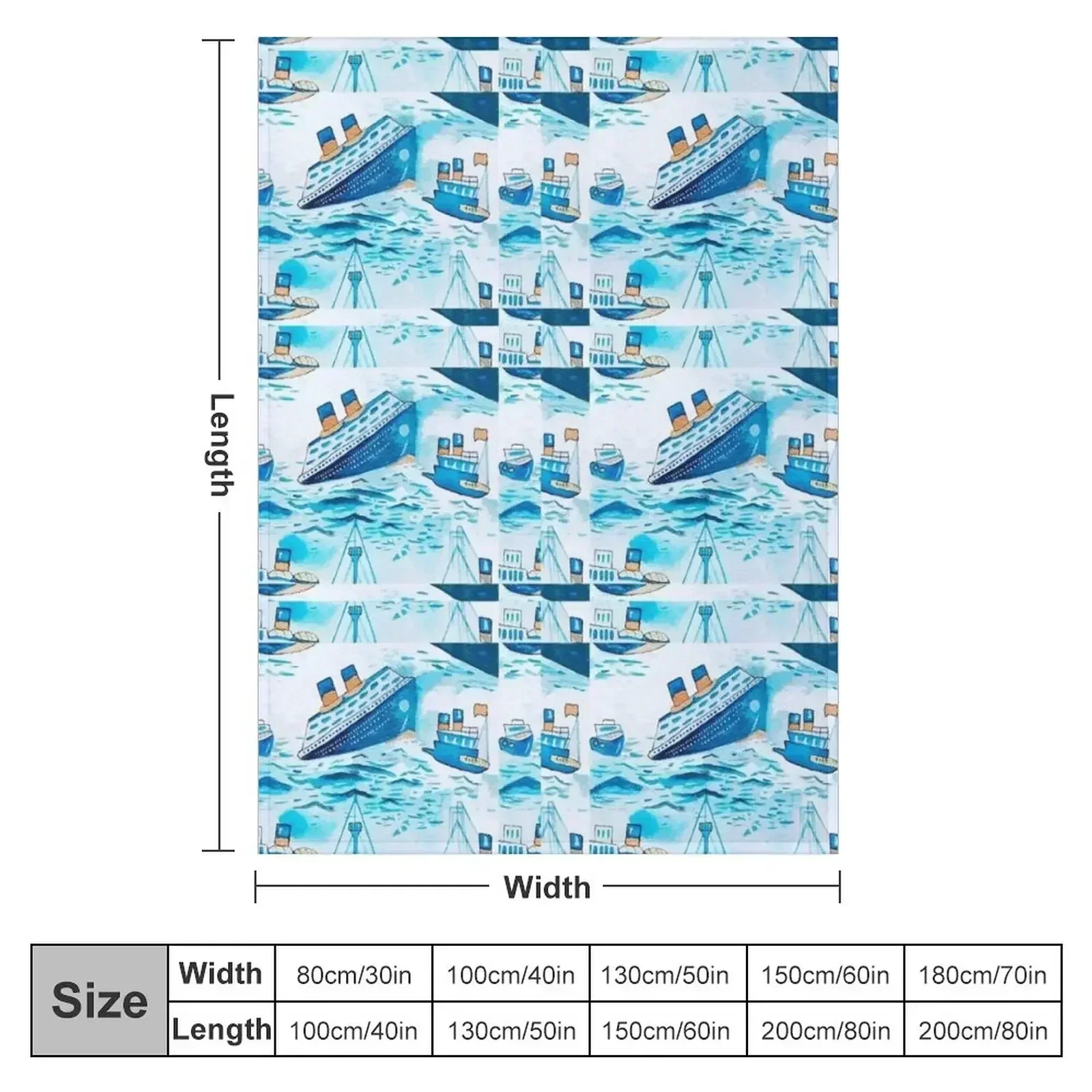 Ferry Boat Scrub Cap Throw Blanket Luxury Thicken blankets and throws Blankets Sofas Of Decoration Plush Blankets