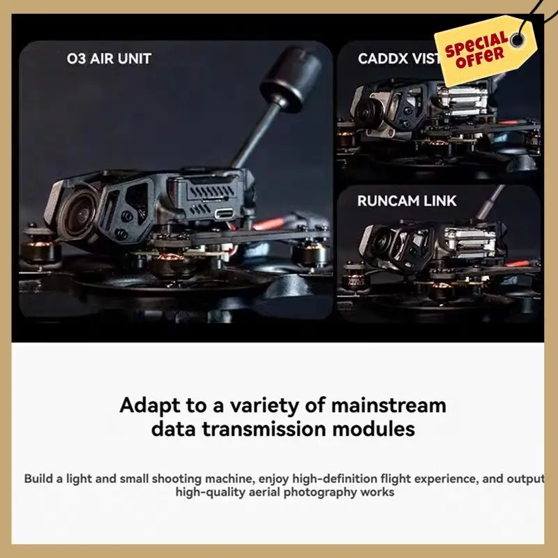 أداء مستقر - لإطار BETAFPV Pavo20 بدون فرش مع دعامة HD VTX المتوافقة مع DJI O3 لأجزاء الطائرة بدون طيار FPV مقاس 2 بوصة B