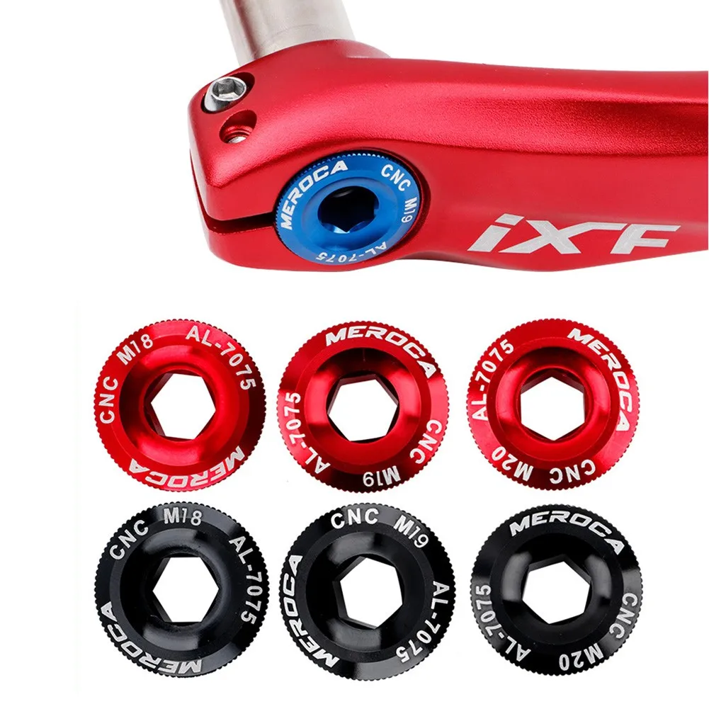 Road Bike Crank  Fixing Bolt Crank Cover Crankset Screws /M19/M20 Aluminum Alloy Crank Bolt Cover Cap