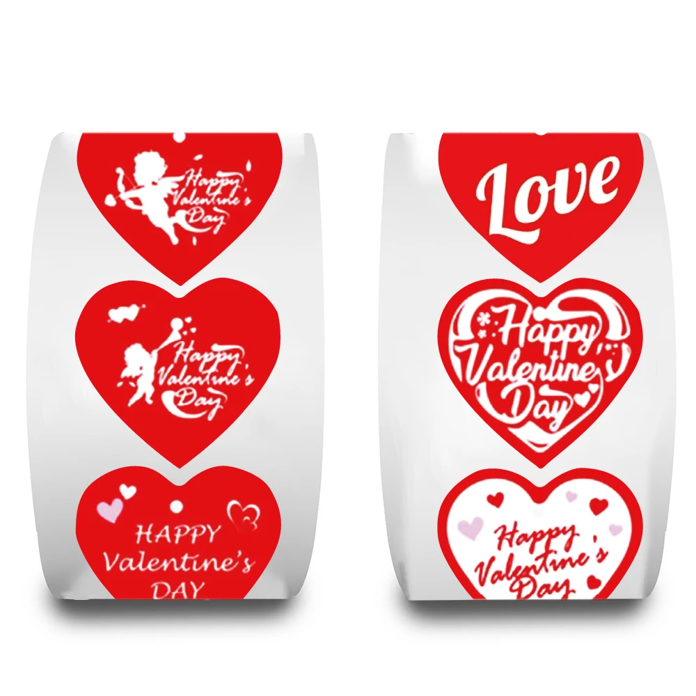 500PCS 520 Love Roll Sticker Kawaii Harajuku DIY Phone Pretty Gift For Creative Coffee Phone Streetwear Luggage Decoration ﻿