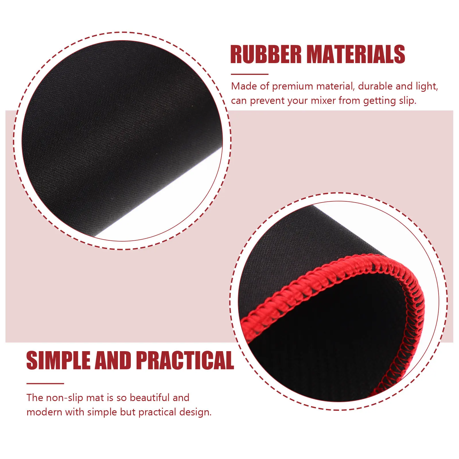 Heavy-Duty Anti-Skid Mixer Sliding Mat Desktop Blender Mat Non-Slip Rubber Kitchen Appliances Slider Pad Home Supplies Essential
