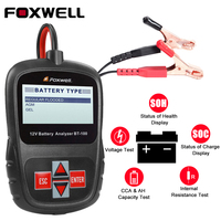 FOXWELL BT100 Pro Battery Tester AGM GEL 12V Car Digital Battery Load Tester Analyzer 100-1100CCA Diagnostic Tools