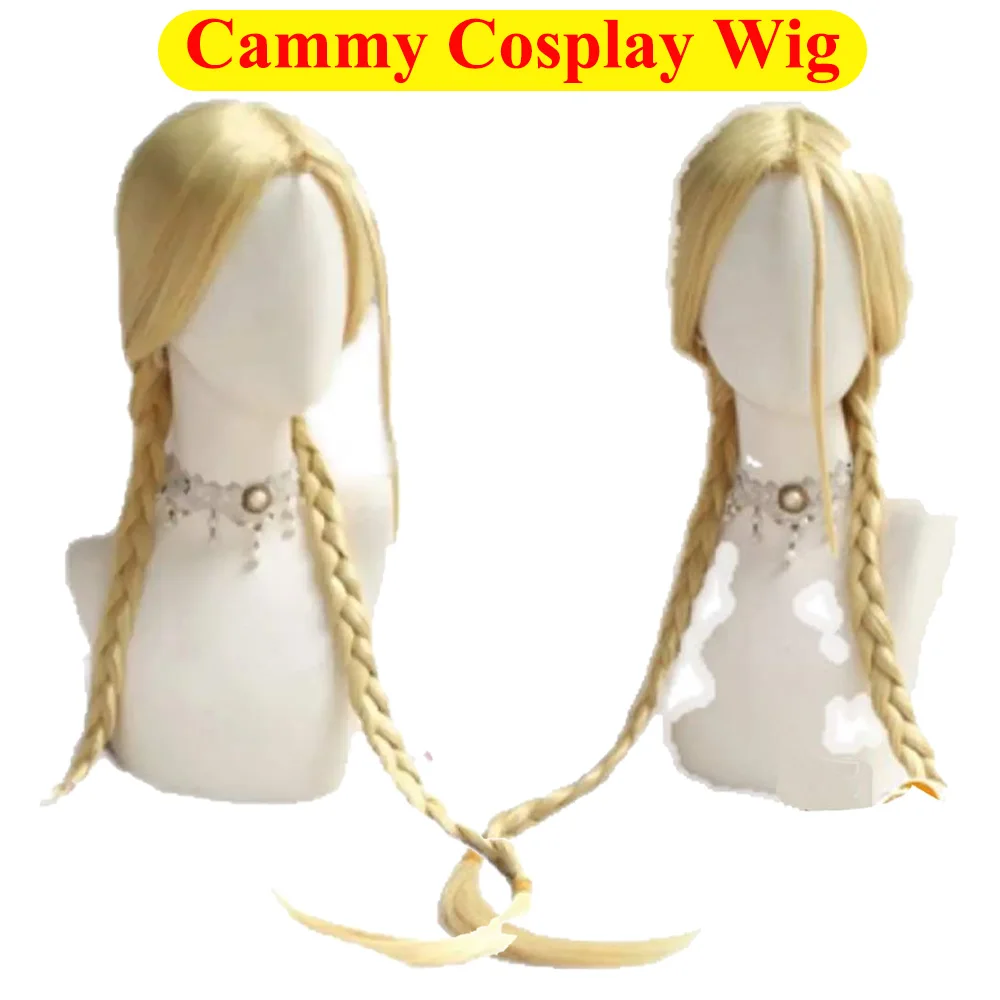

Парик для косплея Cammy, головные уборы для женщин SF Game Fighter 6, головные уборы для ролевых игр, термостойкие синтетические волосы, карнавальный реквизит для Хэллоуина