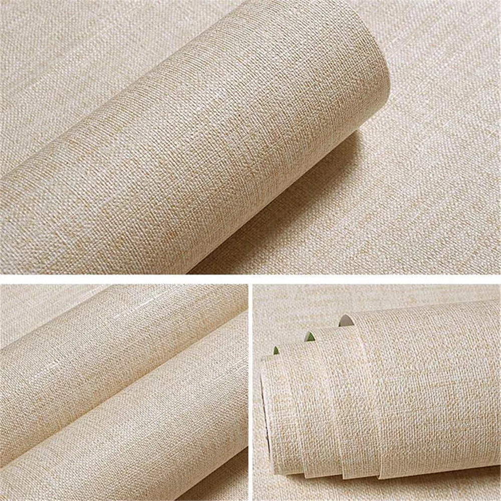 Vintage Linen Textured  Self Adhesive Wallpaper for Living Room Bedroom Wall Decals Vinyl Waterproof Contact Paper Home Decor