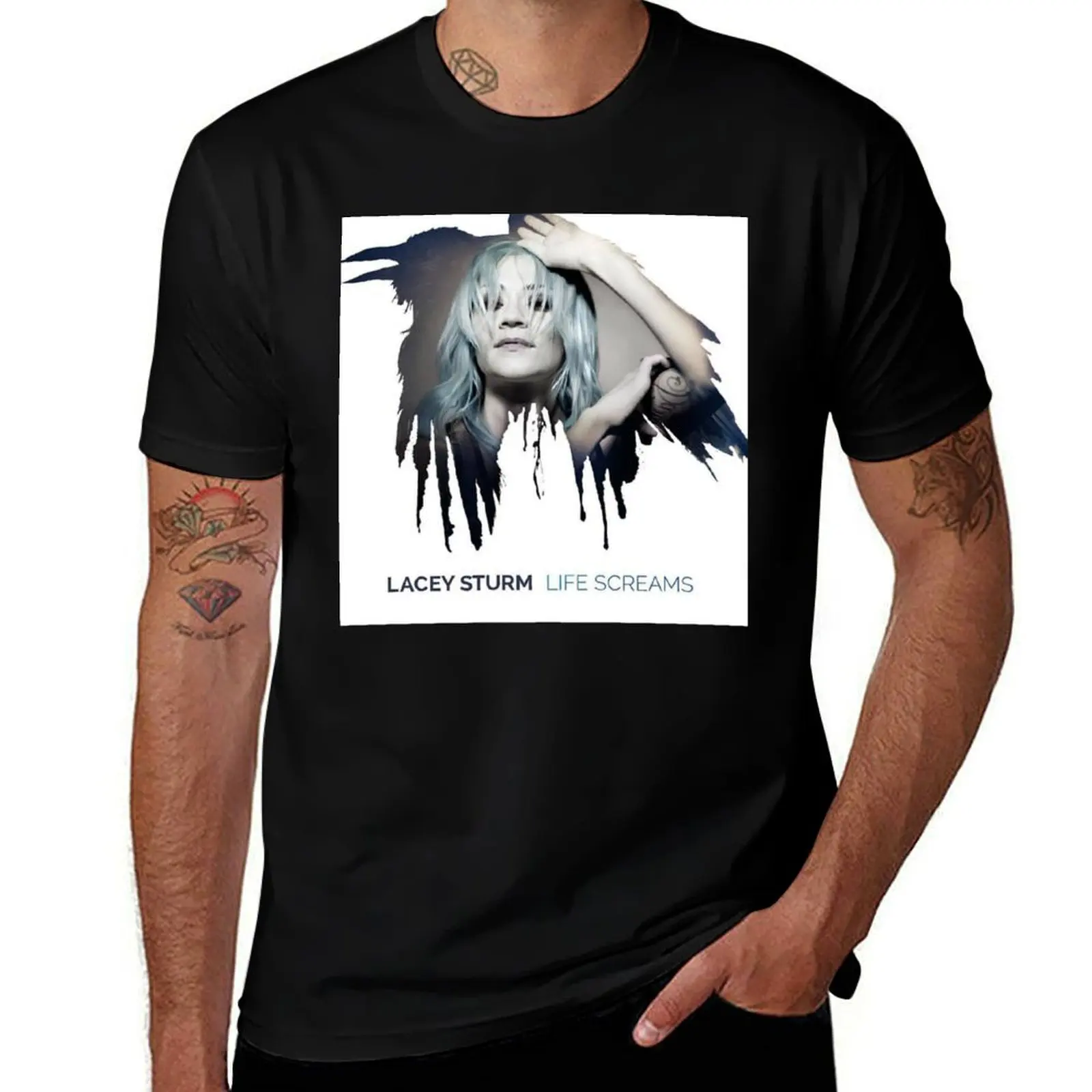 

Футболка Life ScreamOf Lacey Sturm, футболки для мужчин, винтажная мужская футболка с рисунком, мужская футболка из тяжелого хлопка, хлопковая футболка