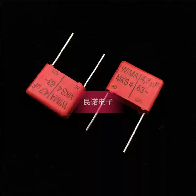 WIMA Germany Weima Audio Capacitor MKS4 63V 4.7UF 63V 475 4U7 Pin Distance 15mm