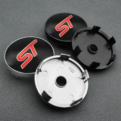 4PC 56+60mm Car Styling Wheel Hub Center Caps Rim Cover Badge Stickers For Ford Focus MK2 MK3 Ranger Fiesta S MAX Mustang Mondeo