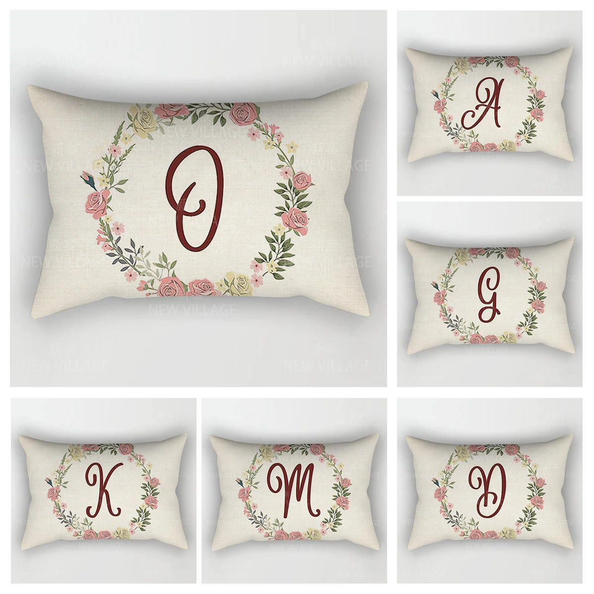 Home Decor 26 Letter Alphabet Pillowcase autumn decoration pillow cushion cover decorations throw pillow covers30*50 40x60 50*70