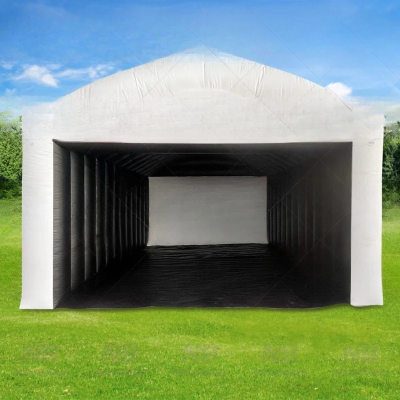 Outdoor golf emulator projection entertainment inflatable golf batting cage