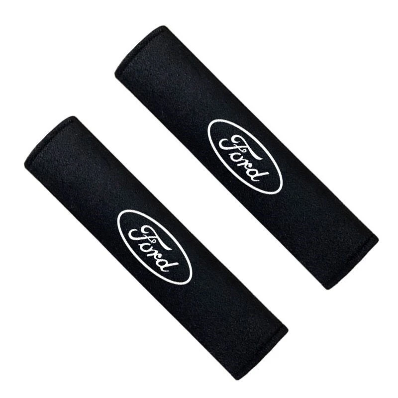 2pcs Car Styling Safety Belt Covers Seat Belt Case Cover For Ford Ranger S-Max Focus Galaxy Mondeo Transit Tourneo Custom Ranger