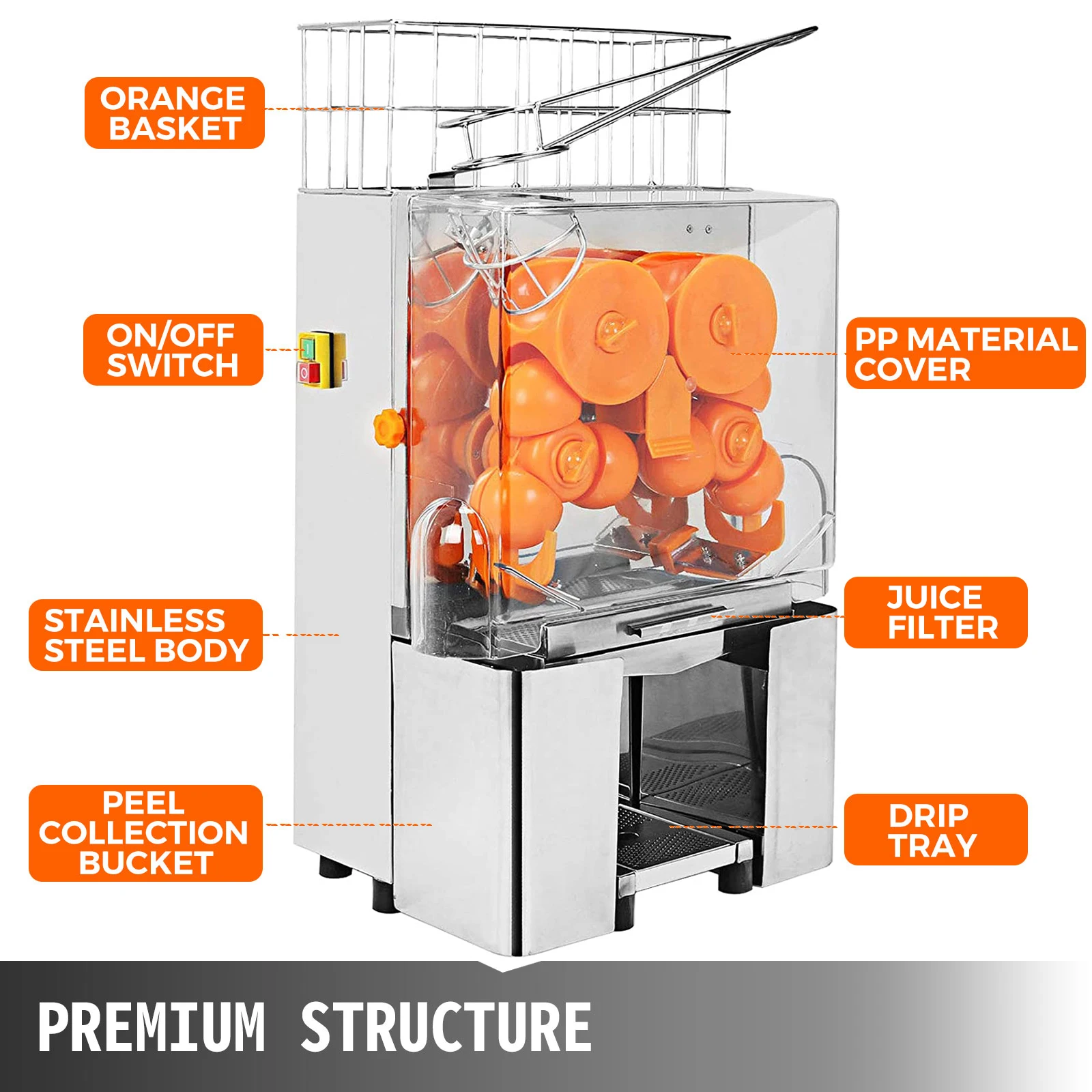 Orange Juicer Machine Automatic Orange Juicer Fruit Blender Juicer Machine