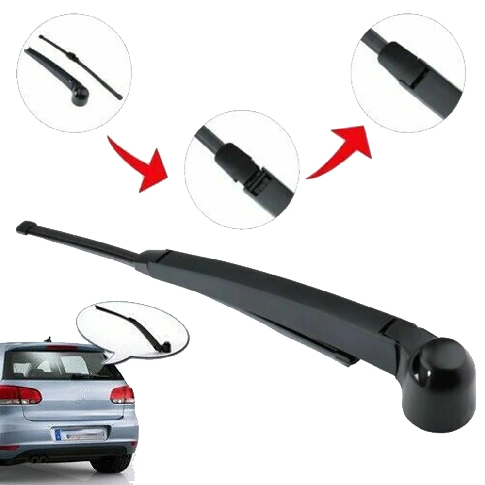 Car Rear Windscreen Wipers Arm Blade FOR VW Golf Mk5 Hatchback 10/2003-6/2009 Rear Wiper Arm & Blade 13 Inch