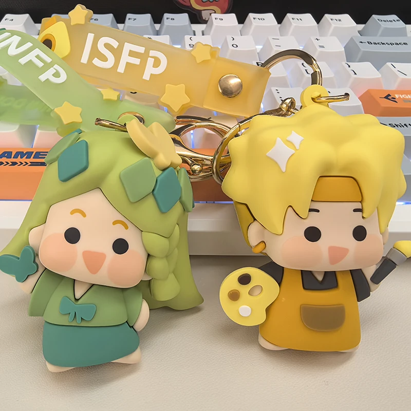 Minidoll الأصلي Mbti المفاتيح Infp Infj Isfp Enfp ظهره الشكل جمع نموذج دمية حقيبة الديكور لعبة هدايا عيد الميلاد #1