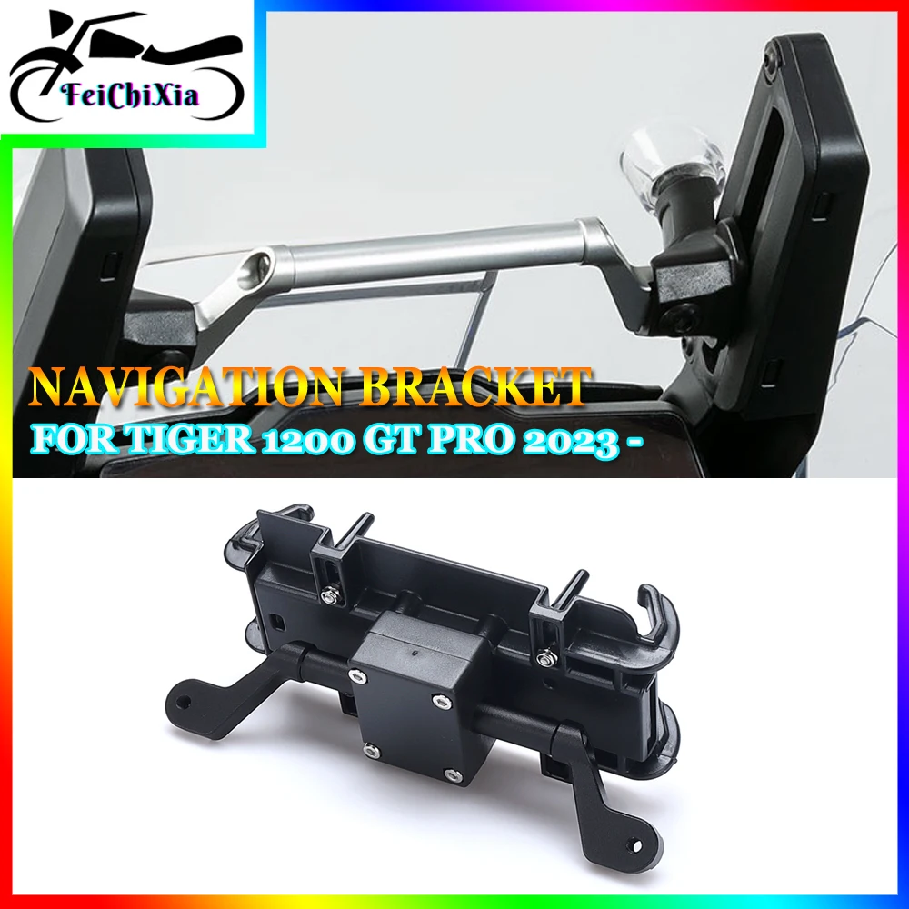 For TIGER 1200 GT PRO TIGER1200 Tiger1200 2023 Motorcycle Accessories Navigation Holder Bracket Mobile Phone Stand Support Bar