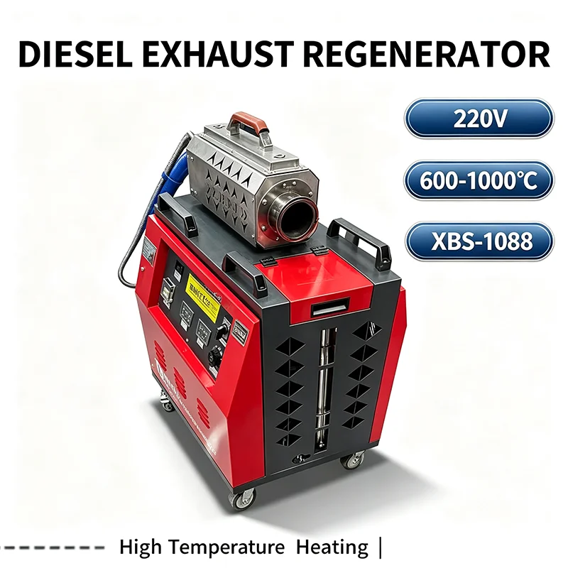 XBS-1088 Diesel High-Temp DPF Regeneration Machine, DPF DOC SCR Cleaner, No-Cut Exhaust Aftertreatment Regenerator