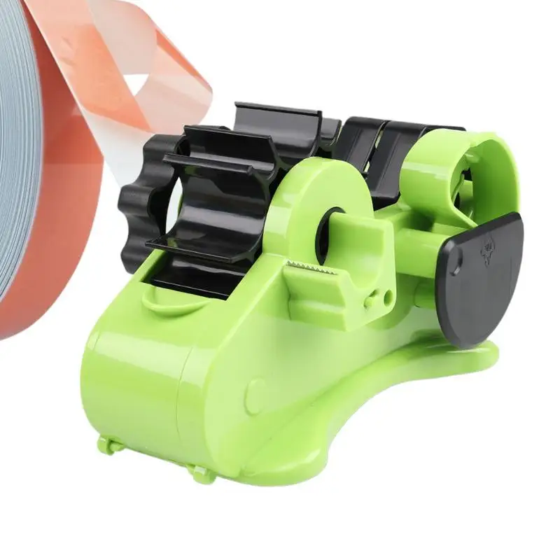 Tape Cutter For Packing Multi-Purpose Desk Tape Cutter Dispenser Tape Stand Holder For Warehouse Use With Compartment Slot For