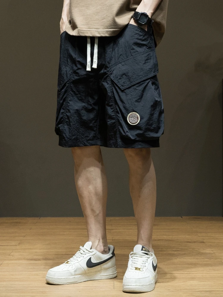 

American Sle Qui Dry Multi-ket Men's Workwear orts Summer Thin Loose Large Size Casual Five-Quarter Pants