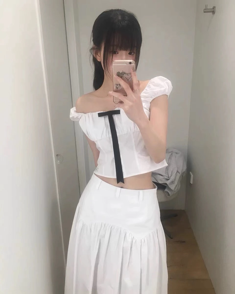 

Sweet Korean Sle over 25, лето ort Sve irt, плиссированный топ с квадратным воротником, женский Busin Casual Faion