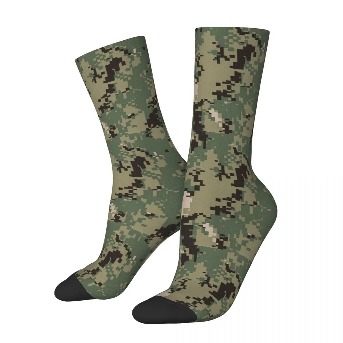 Winter Warm Harajuku Women Men Navy NWU Camo Socks Camouflage Non-slip Football Socks