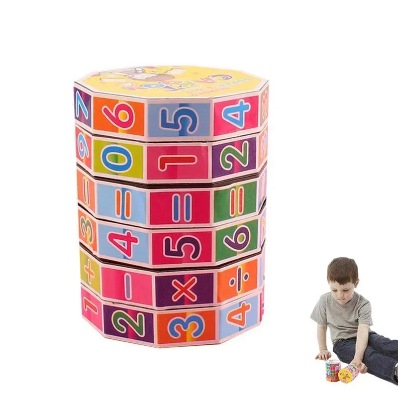 Cubo matematico Bambini Capretto Apprendimento precoce Insegnamento Sviluppo Giocattolo per bambini Intelligenza magica Aritmetica Matematica Puzzle Giocattolo Studio Assist