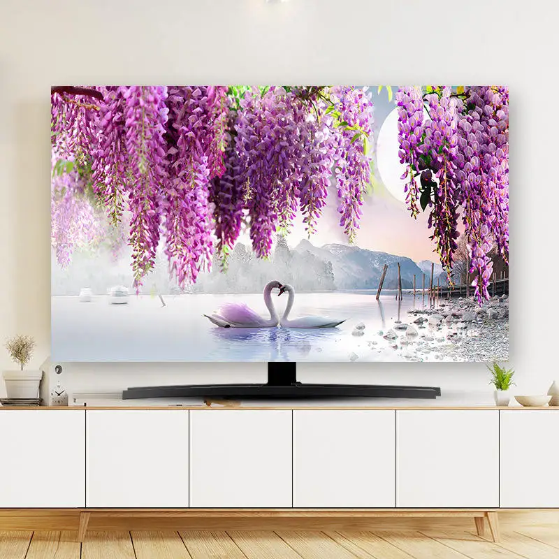 LCD TV Covers 55 /60 /70 Inch Hanging Vertical TV Dust Cover GoodTop Hight Quality Monitor Protection Living Room Decoration