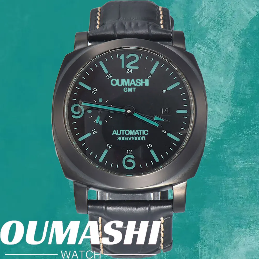 

Ретро мужские часы ST2557 45 мм Мужские часы Часы с механизмом Корпус из нержавеющей стали Мужские автоматические механические часы кожаный браслет