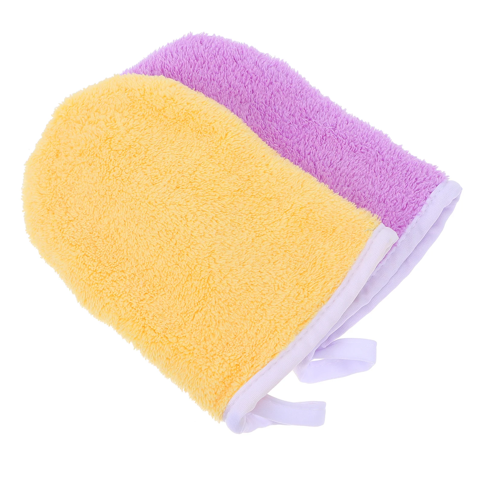 2 Pcs Face Cloth Glove Facial Gloves for Cleansing Mitts Makeup Remover Cleaning Mitten