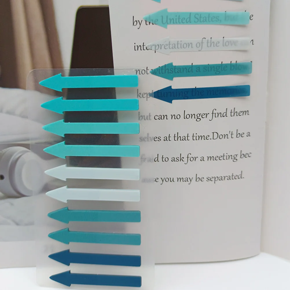 

6 Books Arrow Index Stickers Colorful Transparent Page Markers Tabs for Reading School Office Home Multi Function Sticky Flags