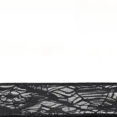 Black Lace Web Fireplace Mantle Scarf 200x50cm Polyester Halloween Decoration For Spooky Party For Haunted House Holiday