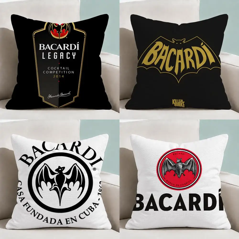 Rum B-Bacardi Cocktail Cushion Cover  Throw Pillow Soft Short Plush Cozy Durable Colorfast For Sofa Bedroom Home Decor Gift