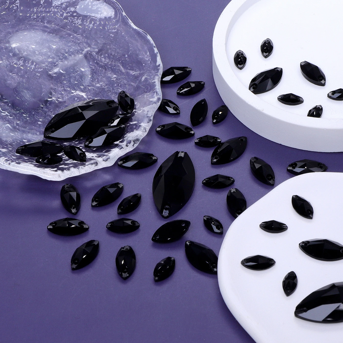 

Розничный бутик в форме Navette, швейные стразы, блестящие стеклянные пришитые кристаллы для одежды, платья, ремесленные украшения