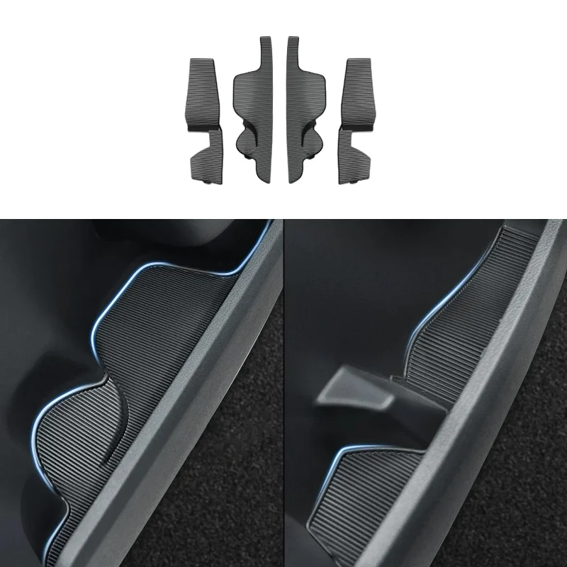 Four door groove anti slip pad For Ford Ranger 2022 2023 2024 2025 2026 dustproof interior protection Accessories