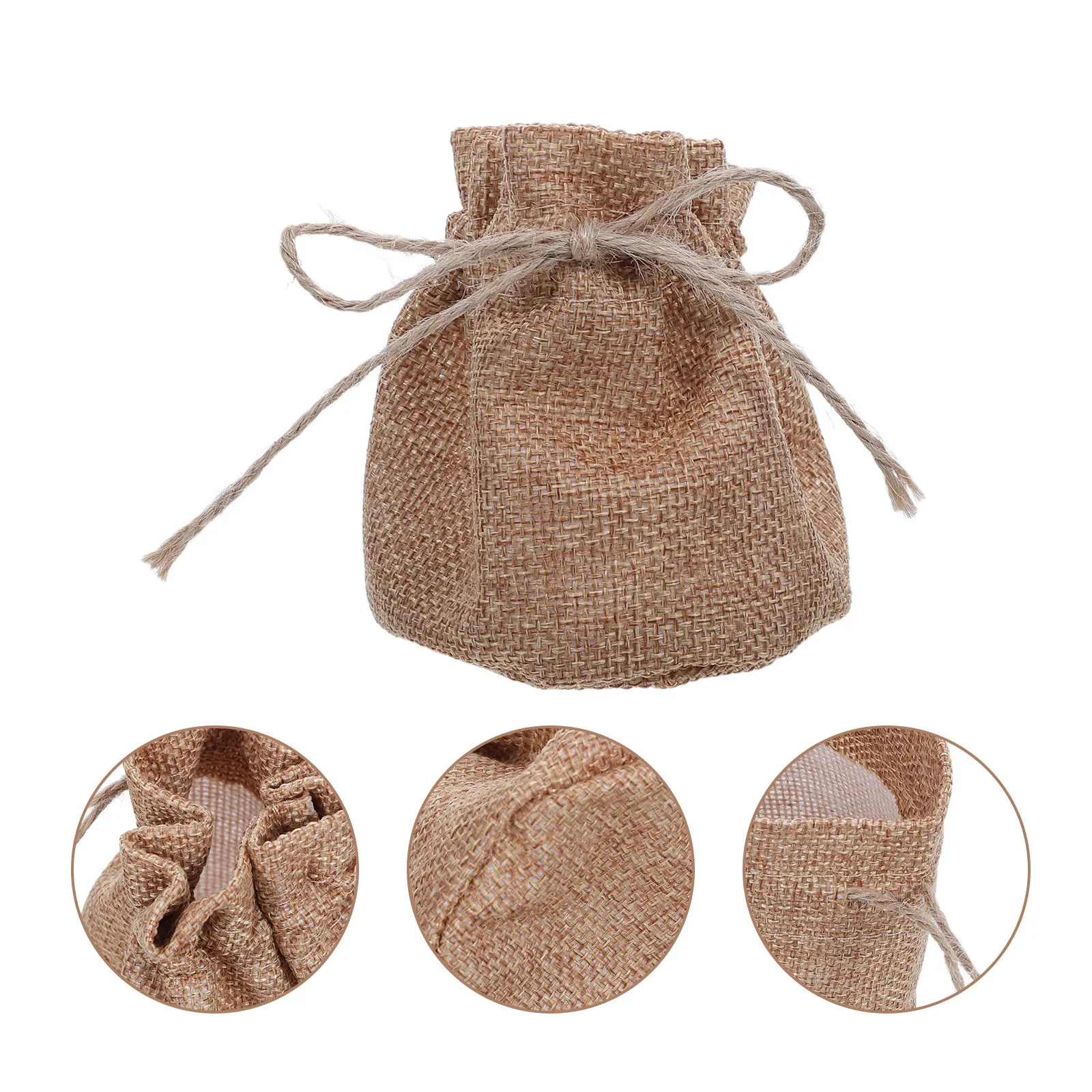 10Pcs Burlap Plant Grow Bags Round Bottom Potato Vegetable Grower Breathable Lightweight Garden Storage Planting Bags for Patio