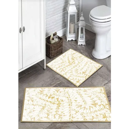 Ardizayn Special Design Slip-Resistant Not Peel Leather Outsole 2'li Bath Mat