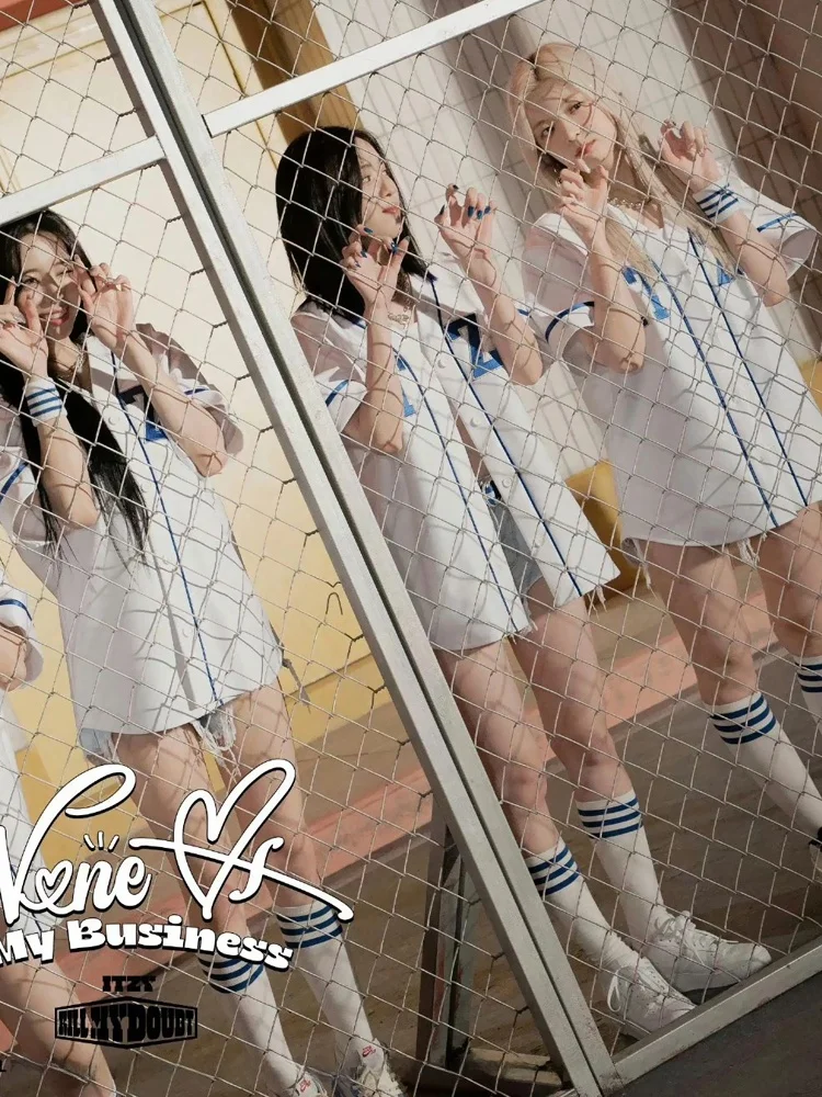 ITZY Girl Group Performance Outfit American Baseball Jacket Cheerleading Street Dance Hip Hop Jazz Kpop Show Set Women's Costume - view 5